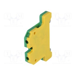 1 pcs x WEIDMu00dcLLER - 0661160000 EK 4/35 - Splice terminal: rail, 4mm2, ways: 1, terminals: 2, yellow-green