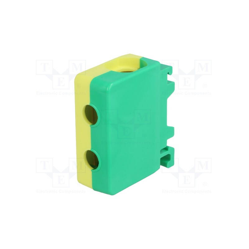 1 pcs x PAWBOL - E.4119 - Splice terminal: rail, 50mm2, ways: 1, terminals: 2, yellow-green