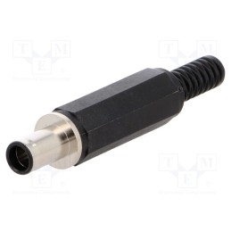 1 pcs x LUMBERG - 1636 07 - Plug, DC supply, male, 7.9/5.6/0.9mm, with strain relief, 10A