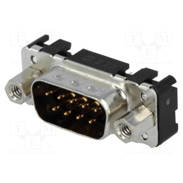 1 pcs x HARTING - 9651216703 - D-Sub, PIN: 9, socket, male, straight, THT, UNC 4-40