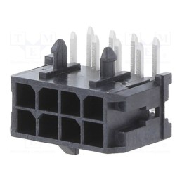 1 pcs x MOLEX - 430450802 - Socket, wire-board, male, Micro-Fit 3.0, 3mm, PIN: 8, Layout: 2x4