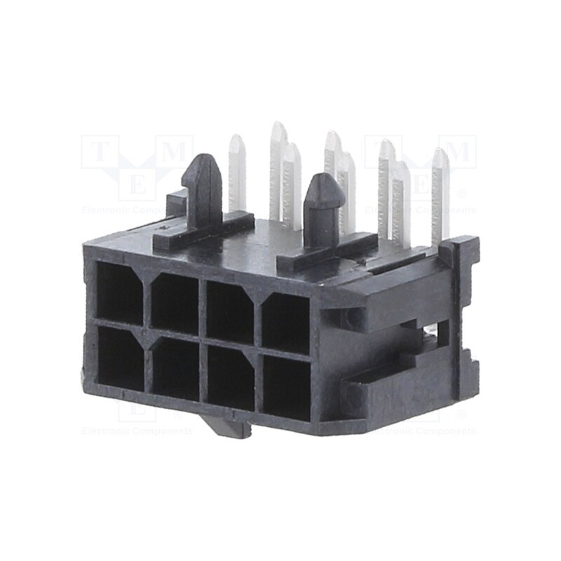 1 pcs x MOLEX - 430450802 - Socket, wire-board, male, Micro-Fit 3.0, 3mm, PIN: 8, Layout: 2x4