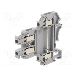 1 pcs x PHOENIX CONTACT - 2770011 - Splice terminal: rail, 0.2÷4mm2, ways: 2, terminals: 4, grey, 32A