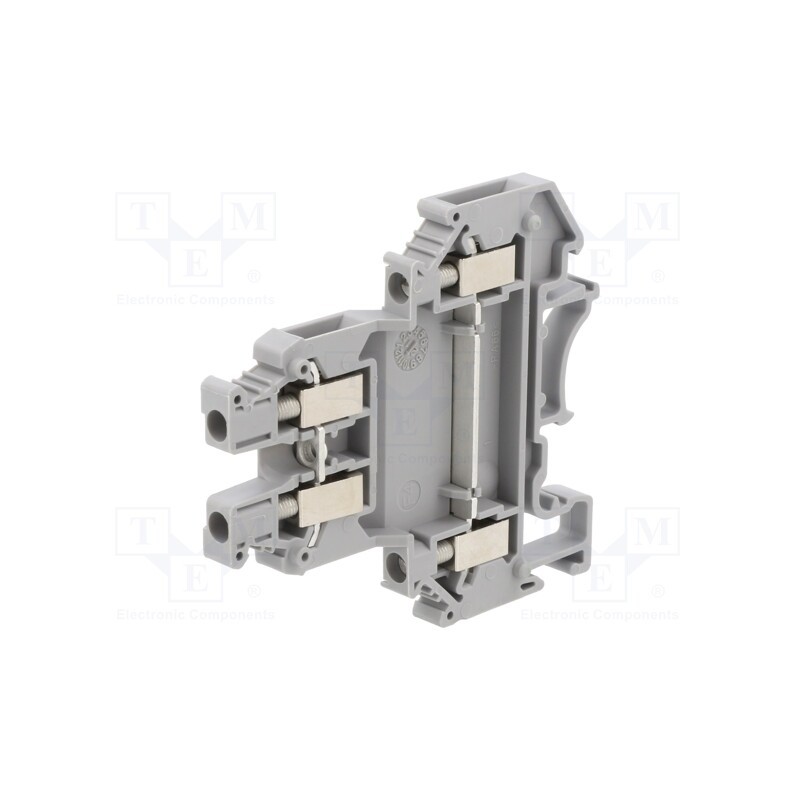 1 pcs x PHOENIX CONTACT - 2770011 - Splice terminal: rail, 0.2÷4mm2, ways: 2, terminals: 4, grey, 32A