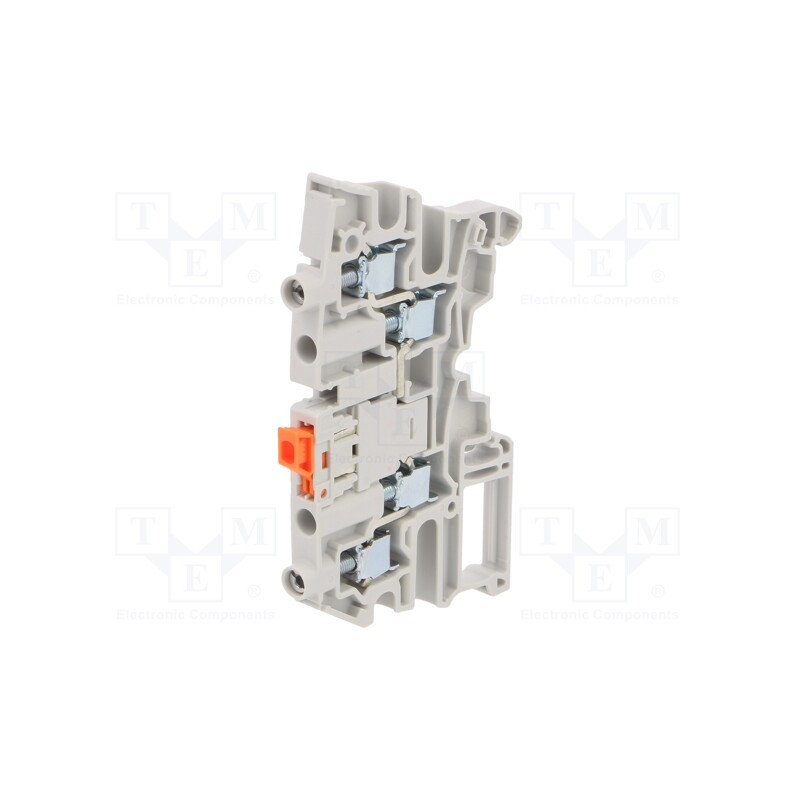 1 pcs x TE Connectivity - 1SNK506316R0000 (ZS6-S-4S-T2) - Splice terminal: rail, 0.2÷6mm2, ways: 1, terminals: 2, grey, SNK