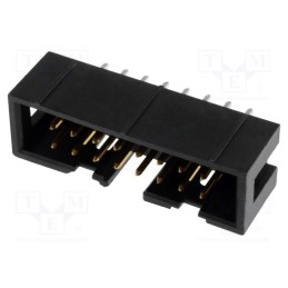 1 pcs x FISCHER ELEKTRONIK - ASLG16G - Socket, IDC, male, PIN: 16, straight, THT, 2.54mm, Layout: 2x8