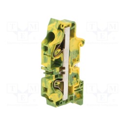 1 pcs x TE Connectivity - 1SNK710150R0000 (ZK10-PE) - Splice terminal: rail, 0.5÷10mm2, ways: 1, terminals: 2, Width: 10mm