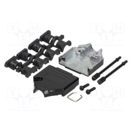 1 pcs x MH CONNECTORS - MHDTZK15-BK-K - Enclosure: for D-Sub connectors, D-Sub 15pin,D-Sub HD 26pin