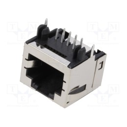 1 pcs x MOLEX - 438600013 - Modjck RA LoPro 50AU Inv /shield tab 8/8