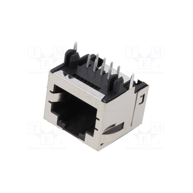 1 pcs x MOLEX - 438600013 - Modjck RA LoPro 50AU Inv /shield tab 8/8