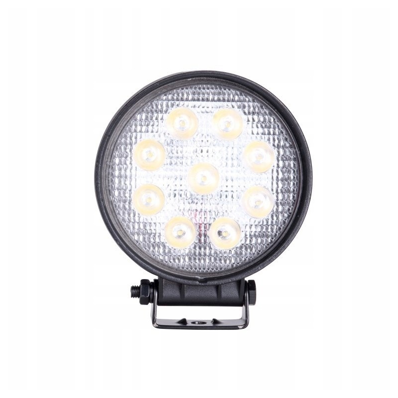 Round work lamp with 9 diodes 9x3w