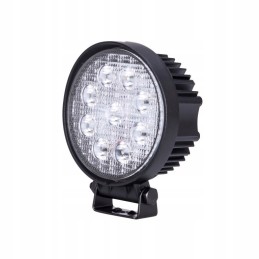 Round work lamp with 9 diodes 9x3w