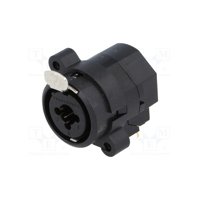 1 pcs x NEUTRIK - NCJ6FI-H - Socket, Jack 6,3mm + XLR, female, angled 90°, THT, 3A, Combo I