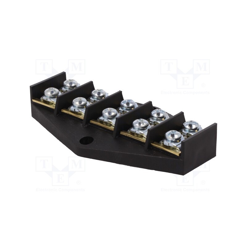 1 pcs x PAWBOL - E.4007P - Terminal block, screw terminal, 16mm2, 76A, ways: 5, terminals: 10