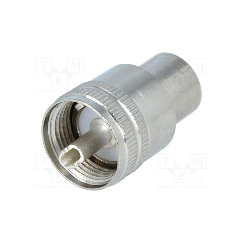 1 pcs x UNICON - 304-005-013 (UC1-W4/6) - Plug, UHF (PL-259), male, straight, twist-on, for cable, PTFE