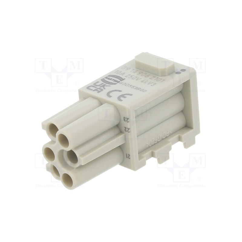 1 pcs x HARTING - 9149062101 - Connector: HDC, module, female, Han-Modular® Domino, PIN: 6