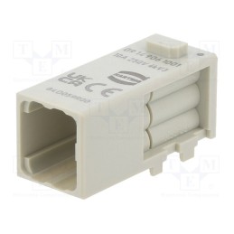 1 pcs x HARTING - 9149061001 - Connector: HDC, module, male, Han-Modular® Domino, PIN: 6