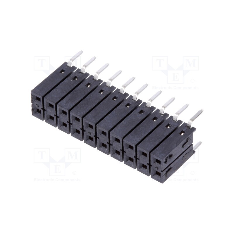 1 pcs x FISCHER ELEKTRONIK - BL 21/650/20 S - Socket, pin strips, female, PIN: 20, straight, 2.54mm, THT, 2x10