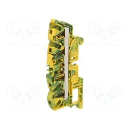 1 pcs x TE Connectivity - 1SNK706152R0000 (ZK4-PE-4P) - Splice terminal: rail, 0.5÷4mm2, ways: 1, terminals: 4, Width: 6mm