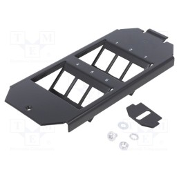 1 pcs x LOGILINK - NK4060 - Mounting adapter, Keystone, black, Number of ports: 6