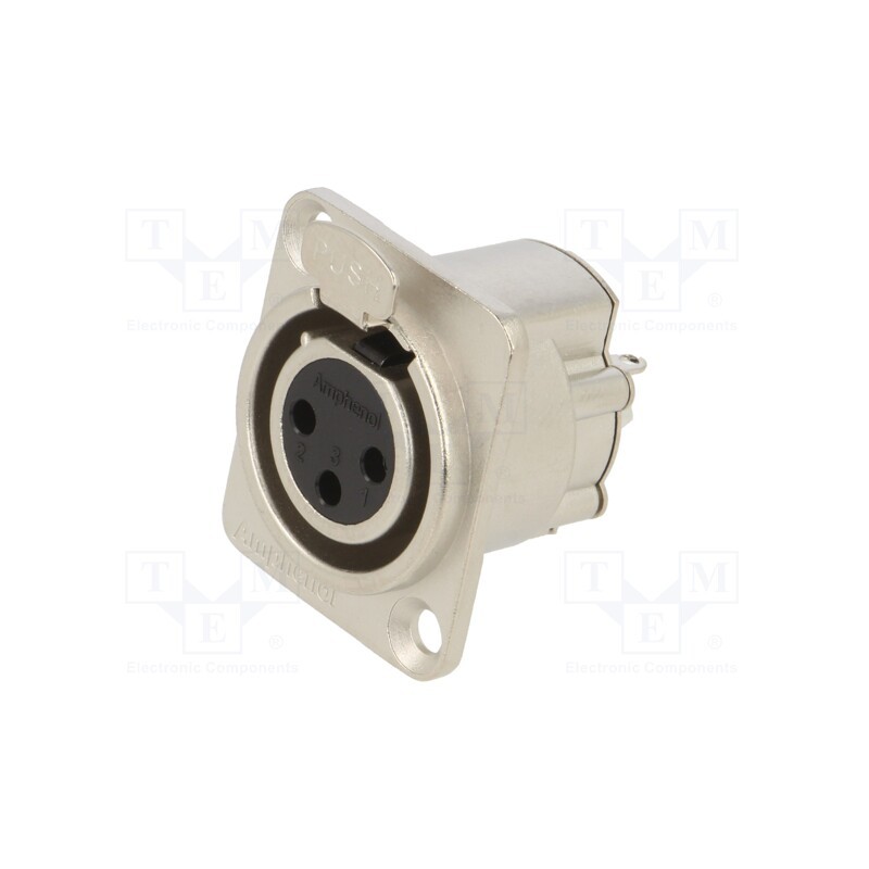 1 pcs x AMPHENOL - AX3FD - METAL PANEL 3 SKT