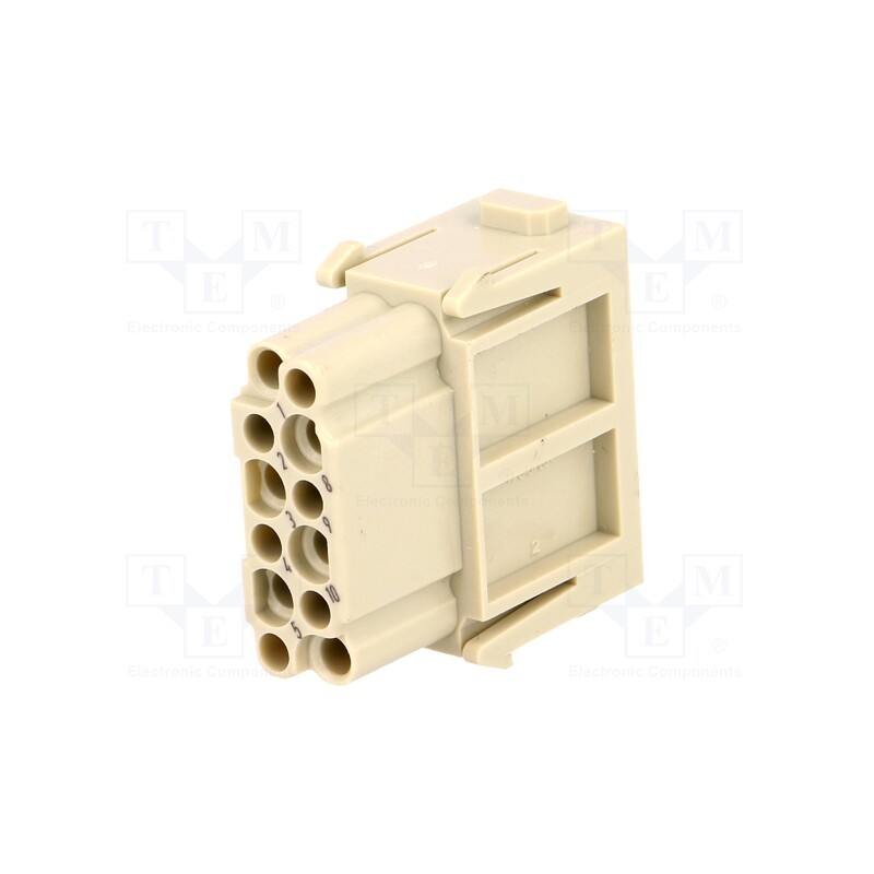 1 pcs x HARTING - 9140123101 - Connector: HDC, module, female, Han-Modular®, PIN: 12, w/o contacts
