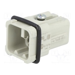 1 pcs x AMPHENOL - C14610A0080002 - Connector: HDC, contact insert, male, C146,heavy|mate D, PIN: 8