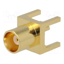 1 pcs x AMPHENOL RF - MCX6251B1-3GT30G-50 - Socket, MCX, female, straight, 50Ω, THT, PTFE, gold-plated, Vswr: 1.3