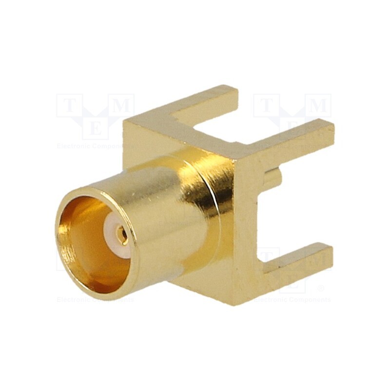 1 pcs x AMPHENOL RF - MCX6251B1-3GT30G-50 - Socket, MCX, female, straight, 50Ω, THT, PTFE, gold-plated, Vswr: 1.3