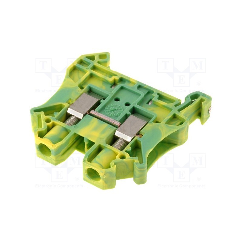 1 pcs x PHOENIX CONTACT - 3044157 - Splice terminal: rail, 0.2÷6mm2, ways: 1, terminals: 2, Width: 8.2mm