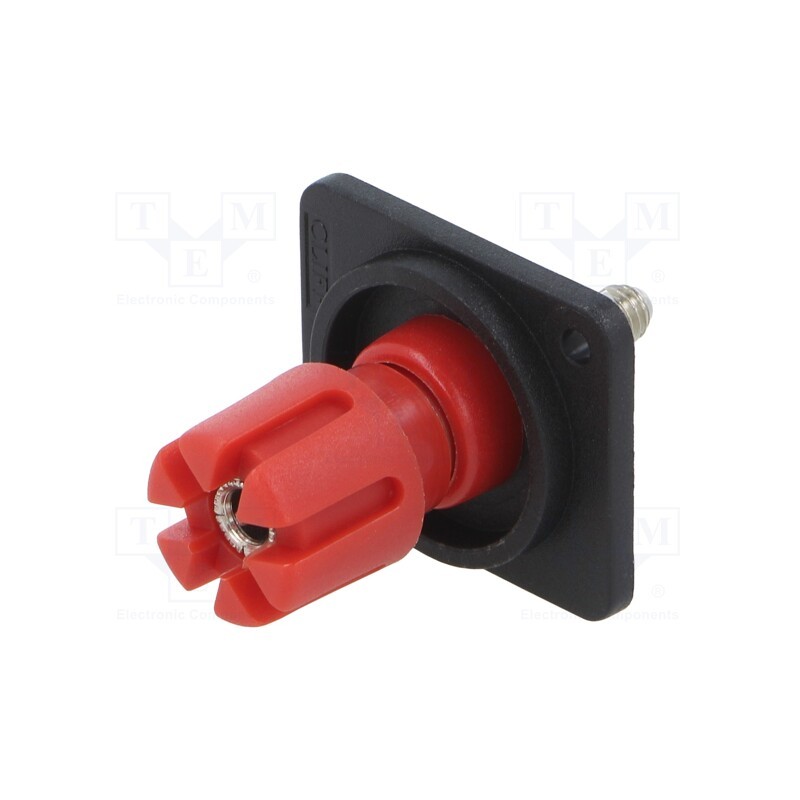 1 pcs x CLIFF - CP303011X - Terminal, loudspeaker, with 4mm transversal socket, 19x24mm