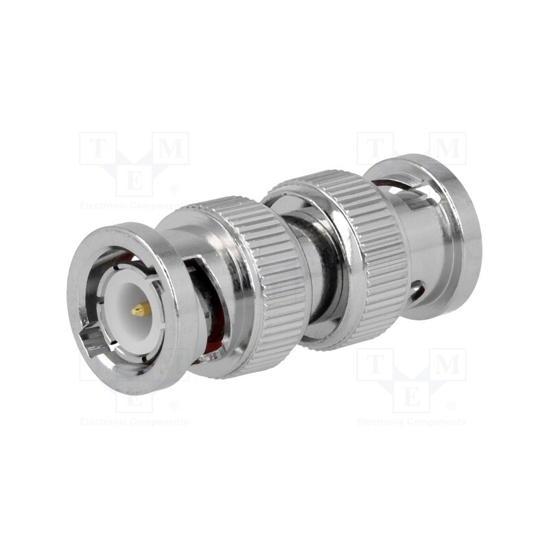 1 pcs x AMPHENOL RF - B2071A2-ND3G-50 - Coupler, BNC plug,both sides, straight, 50Ω, POM