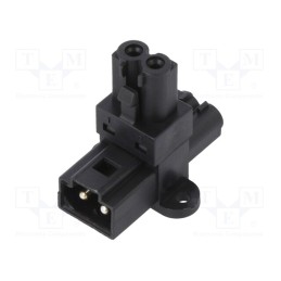 1 pcs x AAG STUCCHI - EPT004 - Transition: T adapter, male,female x2, EPN2, 16A, 250VAC, PIN: 2