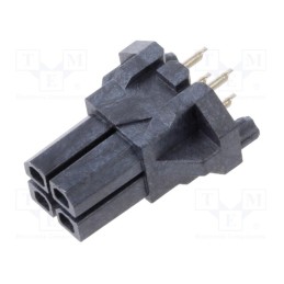 1 pcs x MOLEX - 447690401 - Micro-Fit BMI Vert Hdr/Fem DR Tin 4Ckt