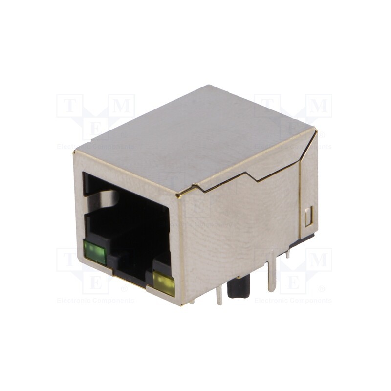 1 pcs x Amphenol Communications Solutions - LMJ30288115CNL - Socket, RJ45, PIN: 8, shielded,with LED, Layout: 8p8c, THT