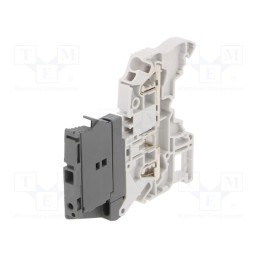 1 pcs x TE Connectivity - 1SNK706410R0000 (ZK2.5-SF) - Splice terminal: rail, 0.2÷2.5mm2, ways: 1, terminals: 2, Width: 6mm