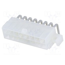 1 pcs x MOLEX - 39291168 - Socket, wire-board, male, Mini-Fit Jr, 4.2mm, PIN: 16, THT, holders