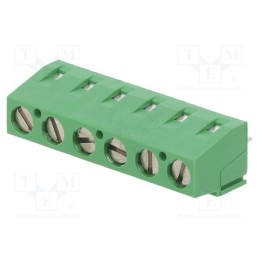 1 pcs x TE Connectivity - 282837-6 - PCB terminal block, angled 90°, 5.08mm, ways: 6, on PCBs, terminal