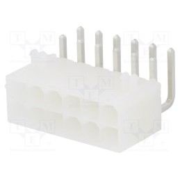 1 pcs x MOLEX - 39301120 - Socket, wire-board, male, Mini-Fit Jr, 4.2mm, PIN: 12, THT, PCB snap