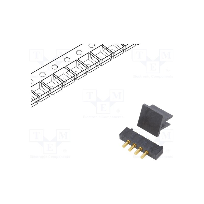 1 pcs x ATTEND - 303B-443118-254-04 - Connector: pogo pin