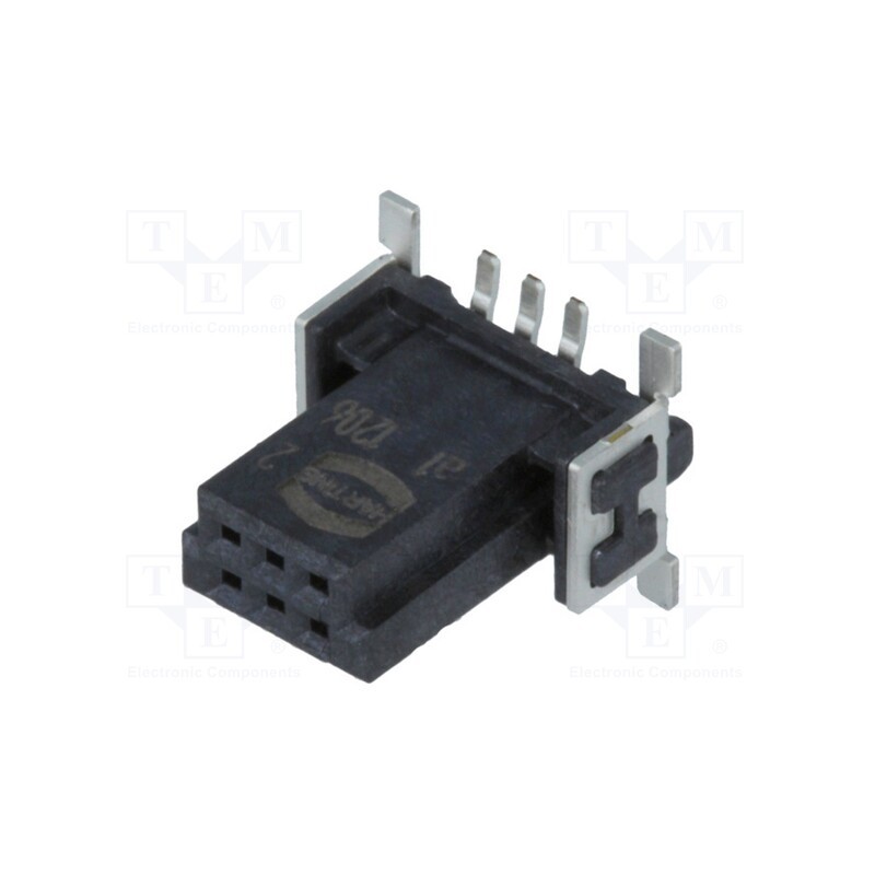 1 pcs x HARTING - 15220062601333 - Connector: PCB to PCB, female, PIN: 6, 1.27mm, har-flex®, -55÷125°C