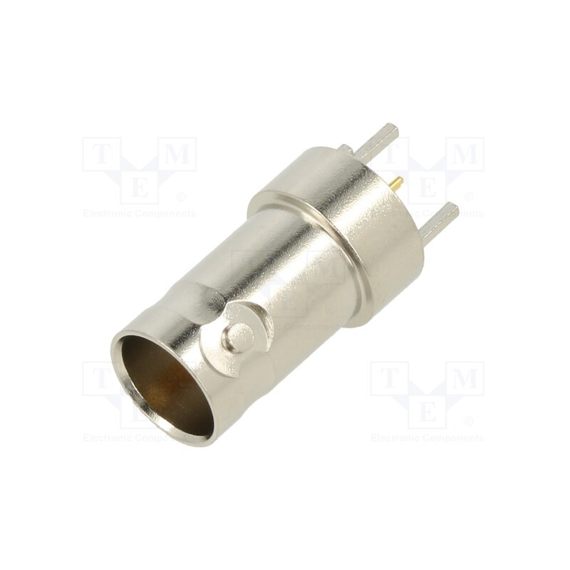 1 pcs x AMPHENOL RF - 112515-75 - Socket, BNC, female, straight, 75Ω, THT, on PCBs, PTFE, gold-plated