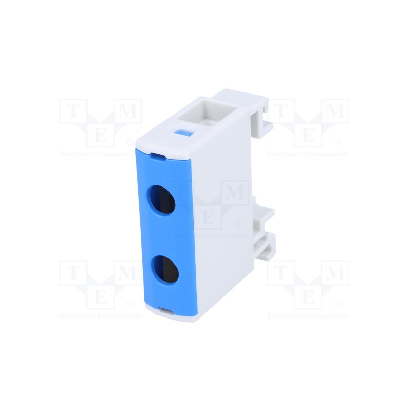 1 pcs x OUNEVA - VC05-0001 - Splice terminal: rail, 1.5÷16mm2, ways: 1, terminals: 2, blue, TS35