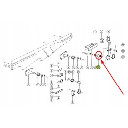 647465 0 metal-rubber sleeve 18 x 34 x 42 mm