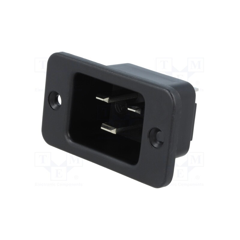 1 pcs x SCHURTER - 6163.0004 - Connector: AC supply, socket, male, 16A, 250VAC, IEC 60320, C20 (I)