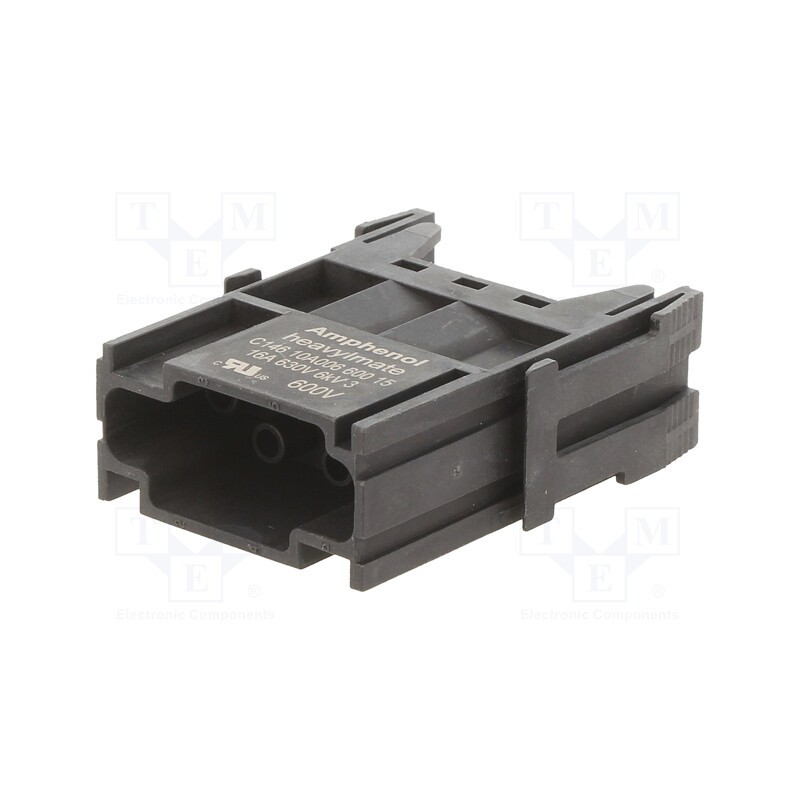 1 pcs x AMPHENOL - C14610A00660015 - Connector: HDC, module, male, C146,heavy|mate F, PIN: 6, 500V