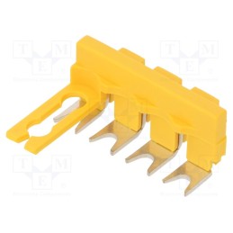 1 pcs x TE Connectivity - 1SNK900654R0000 (SC-JB8-4) - Comb bridge, ways: 4, yellow, Width: 8mm, SNK, Ht: 24.6mm, -55÷110°C