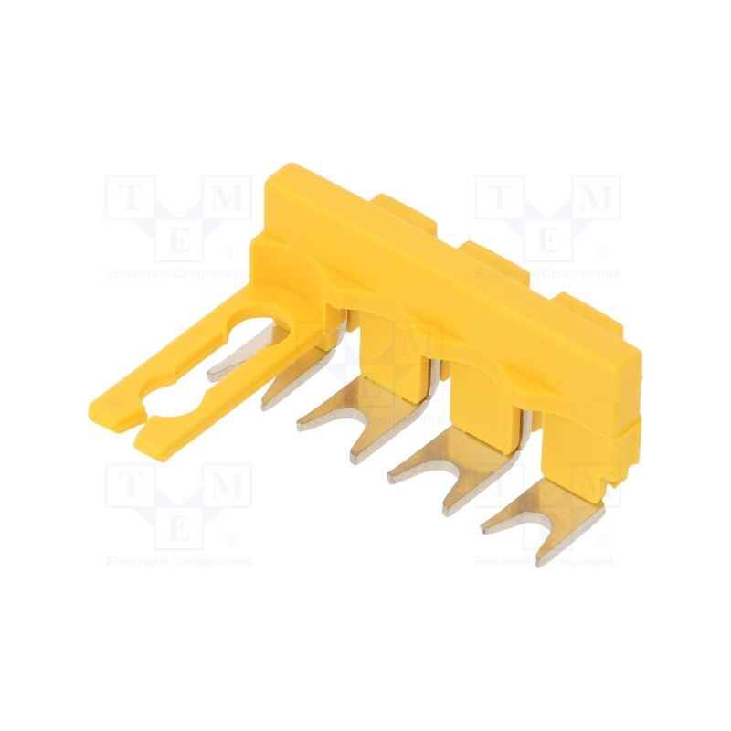 1 pcs x TE Connectivity - 1SNK900654R0000 (SC-JB8-4) - Comb bridge, ways: 4, yellow, Width: 8mm, SNK, Ht: 24.6mm, -55÷110°C