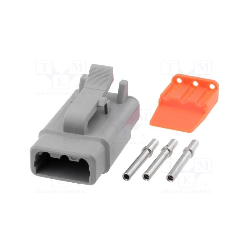 1 pcs x AMPHENOL - ATM06-3S-KIT01 - Connector: wire-wire, ATM, female, plug, for cable, PIN: 3, crimped
