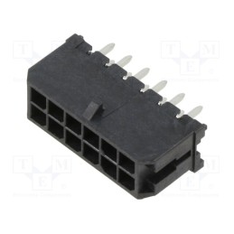 1 pcs x MOLEX - 430451228 - Socket, wire-board, male, Micro-Fit 3.0, 3mm, PIN: 12, Layout: 2x6